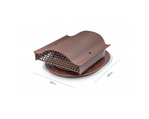 Аератор точковий для змонтованої покрівлі коричневий