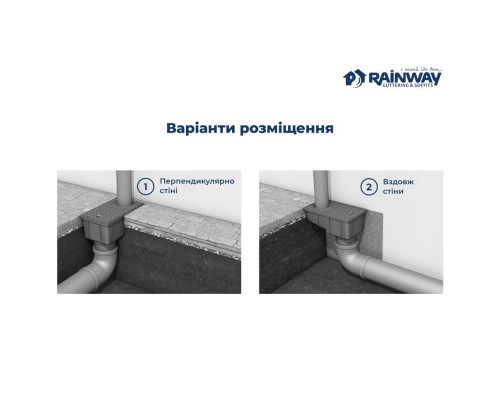 Дощоприймач 50-110 мм графітовий