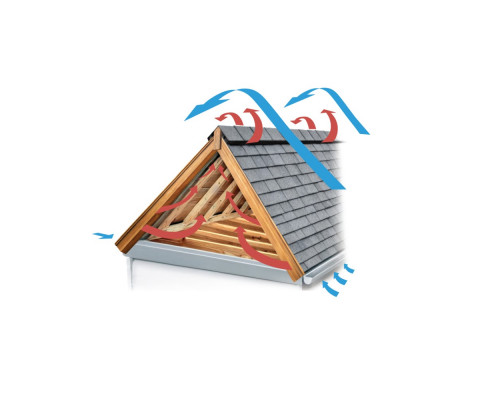 Аератор коньковий для бітумної черепиці чорний