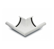 Кут ринви зовнішній 90° білий 120мм GIZA