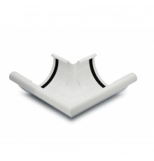 Кут ринви зовнішній 90° білий 120мм GIZA