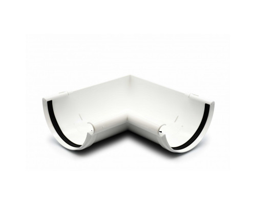 Кут ринви внутрішній 90° білий 120мм GIZA