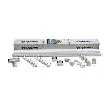 Комплект білий 90мм L=4m RAINWAY