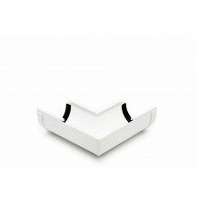 Кут ринви внутрішній 90° (RAINWAY 90) білий