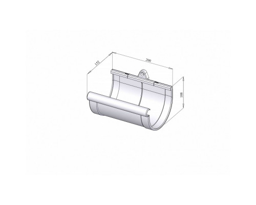 Муфта ринви (RAINWAY 130) коричнева