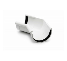Кут ринви внутрішній 135° (RAINWAY 130) білий
