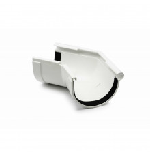 Кут ринви  зовнішній 110°-170° (RAINWAY 130), білий, довільний (під замовлення) не регульований