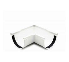 Кут ринви зовнішній 90° (RAINWAY 130) білий