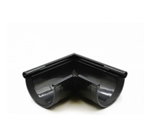 Кут ринви зовнішній 90° (RAINWAY 130) чорний