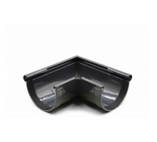 Кут ринви зовнішній 90° (RAINWAY 130) графітовий