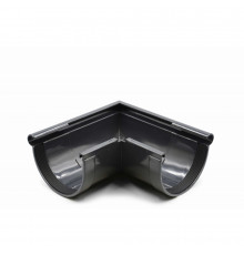 Кут ринви зовнішній 90° (RAINWAY 130) графітовий