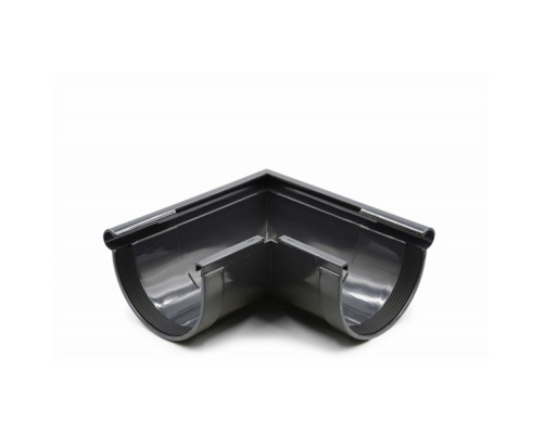 Кут ринви зовнішній 90° (RAINWAY 130) графітовий