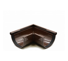 Кут ринви зовнішній 90° (RAINWAY 130) коричневий