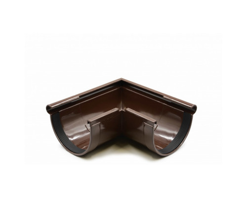 Кут ринви зовнішній 90° (RAINWAY 130) коричневий