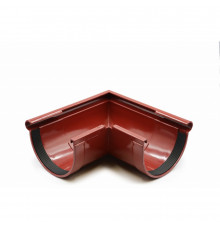 Кут ринви зовнішній 90° (RAINWAY 130) червоний