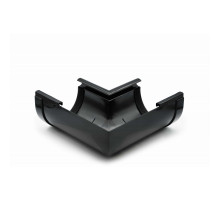Кут ринви внутрішній 90° (RAINWAY 130) чорний