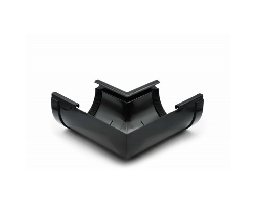 Кут ринви внутрішній 90° (RAINWAY 130) чорний