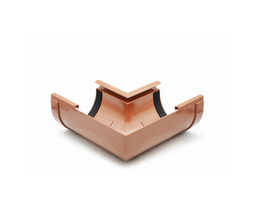 Кут ринви внутрішній 90° (RAINWAY 130) цегляний