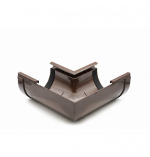 Кут ринви внутрішній 90° (RAINWAY 130) коричневий