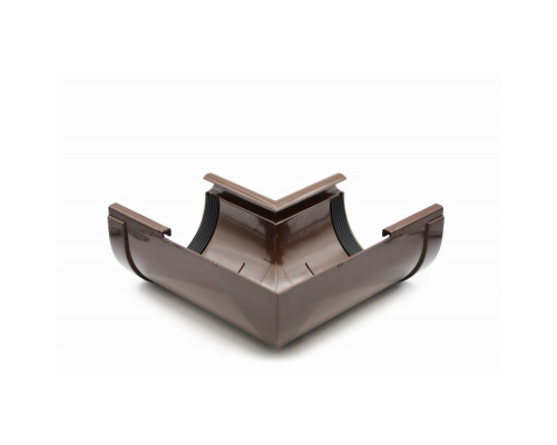 Кут ринви внутрішній 90° (RAINWAY 130) коричневий