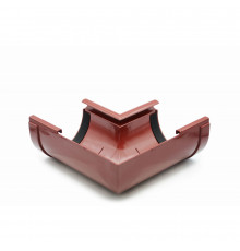 Кут ринви внутрішній 90° (RAINWAY 130) червоний