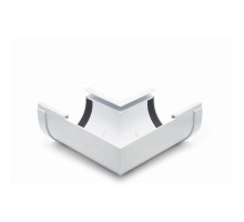 Кут ринви внутрішній 90° (RAINWAY 130) сірий