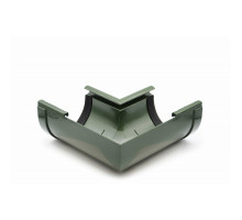 Кут ринви внутрішній 90° (RAINWAY 130) зелений