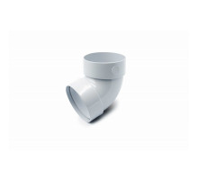 Відвід двомуфтовий 67° 75 мм (RAINWAY 90) сірий