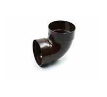 Відвід двомуфтовий 87° 100 мм (RAINWAY 130) коричневий