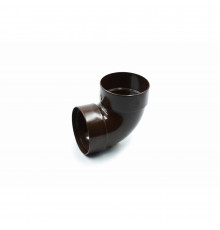 Відвід двомуфтовий 87° 75 мм (RAINWAY 90) коричневий