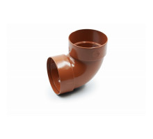 Відвід двомуфтовий 87° 100 мм (RAINWAY 130) цегляний