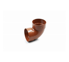 Відвід двомуфтовий 87° 75 мм (RAINWAY 90) цегляний