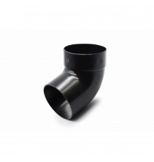 Відвід одномуфтовий 67° 100 мм (RAINWAY 130) чорний