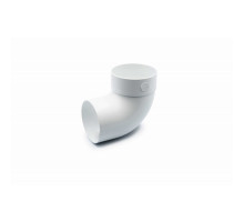 Відвід одномуфтовий 87° 75 мм (RAINWAY 90) білий