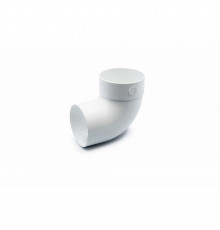 Відвід одномуфтовий 87° 75 мм (RAINWAY 90) білий