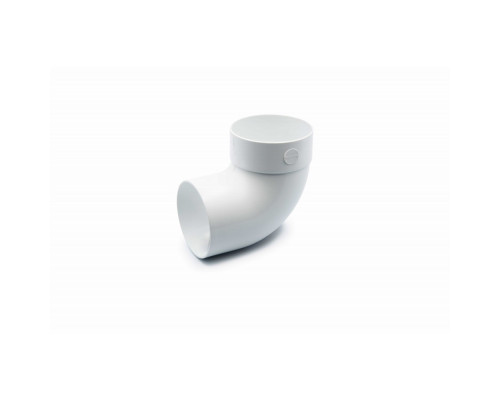 Відвід одномуфтовий 87° 75 мм (RAINWAY 90) білий