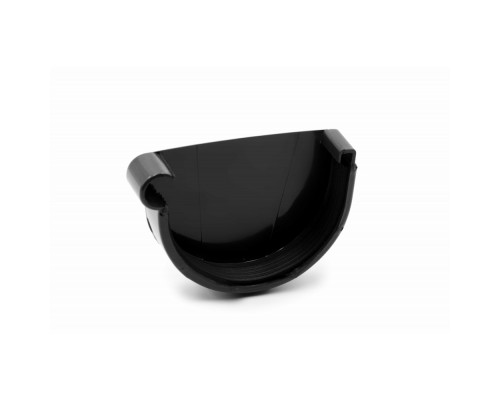 Заглушка ринви ліва (RAINWAY 130) чорна