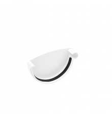 Заглушка ринви права біла120мм GIZA