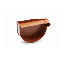 Заглушка лійки права (RAINWAY 130) цегляна